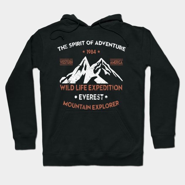 Outdoors Mountain Explorer Hoodie by JakeRhodes